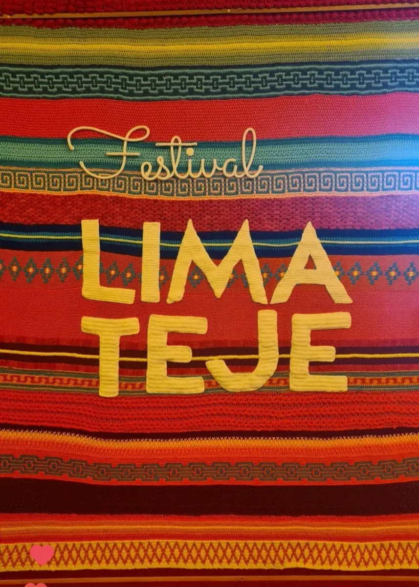 Intervención textil del Festival Lima Teje